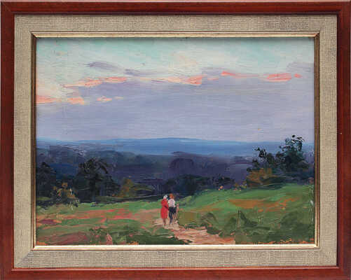 Гордеев Дмитрий Иванович. Таруса, у Дома творчества. К вечеру